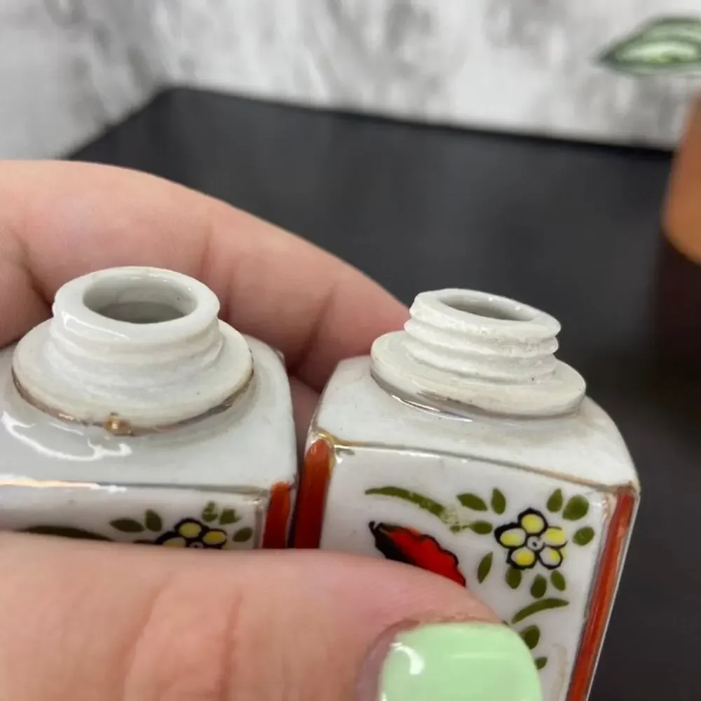 Vintage Porcelain Japanese Salt & Pepper Shakers